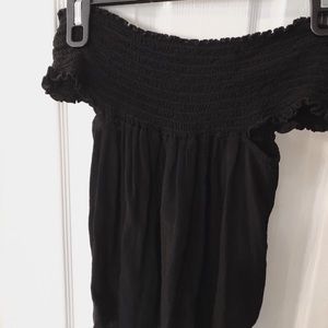 Black off the shoulders blouse